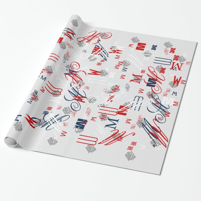 Your Image Here One Easy Step Instructions Wrapping Paper (Unrolled)