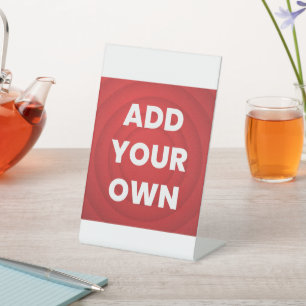 Your Image Here Pedestal Sign