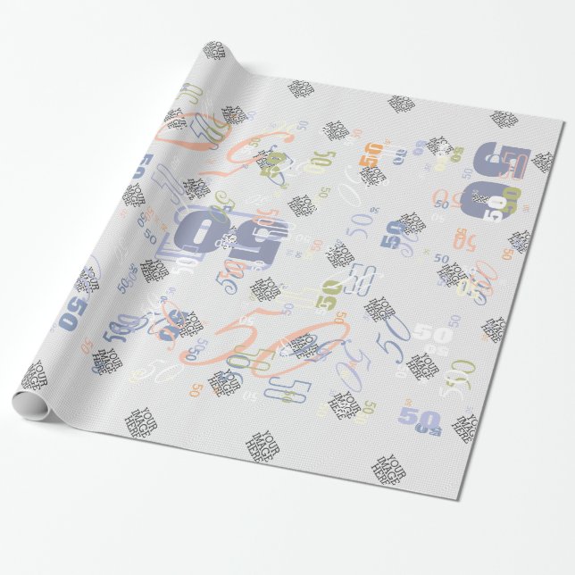 Your Image Here Two Easy Steps to Your Creation Wrapping Paper (Unrolled)