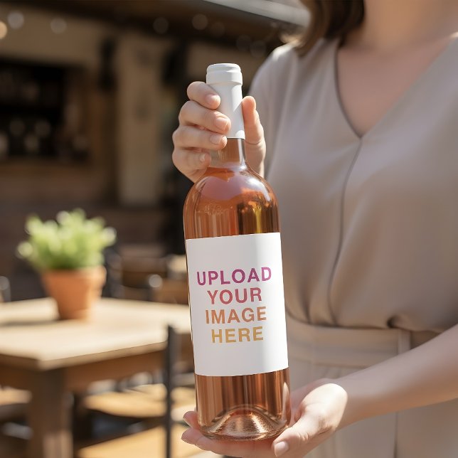Your Image Logo Blank Wine Label (Creator Uploaded)