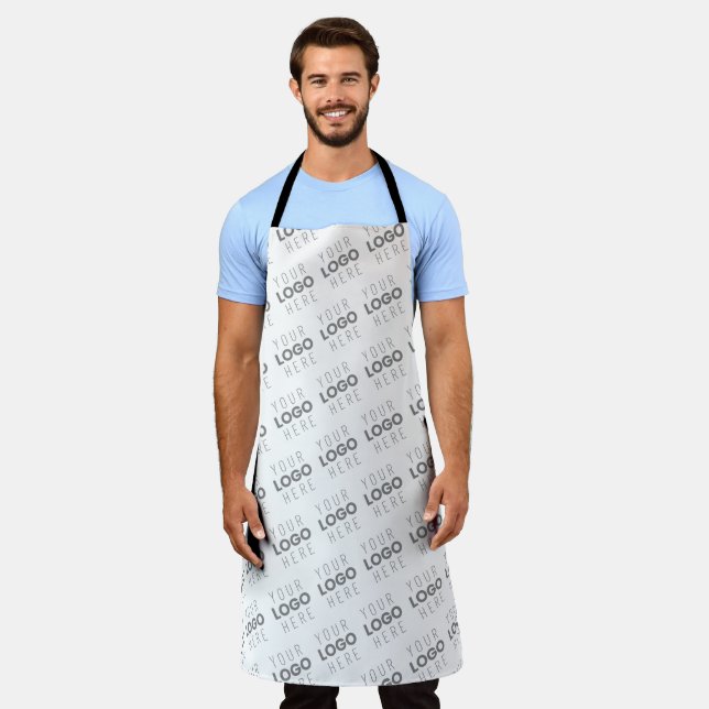 Your Image/Logo Lightened Automatically + Pattern Apron (Worn)