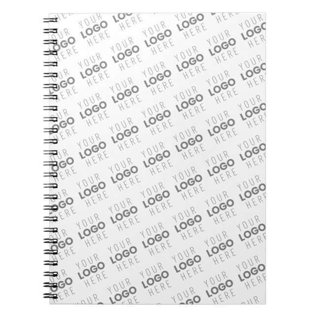 Your Image/Logo Lightened Automatically + Pattern Notebook (Front)