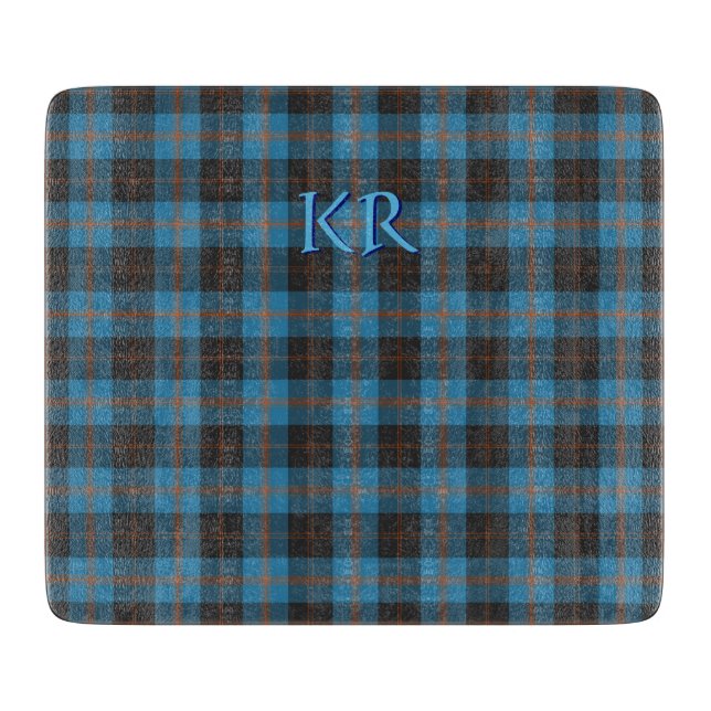 Your initials on Angus District Ancient tartan Cutting Board (Front)