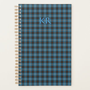 Your initials on Angus District Ancient tartan Planner