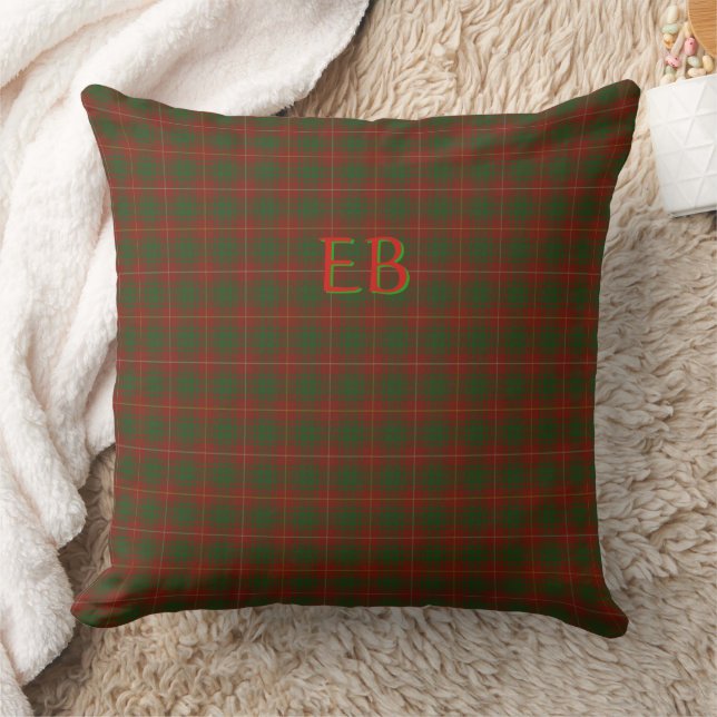 Your initials or name on Bruce Clan tartan Cushion (Blanket)