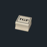 Your Initials  Rubber Stamp<br><div class="desc">Simple and elegant initials stamp is perfect for everything.</div>