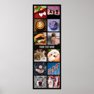 YOUR INSTAGRAM PHOTOS custom collage poster
