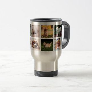 Your Instagram Puppies Photos 15 oz Travel Mug