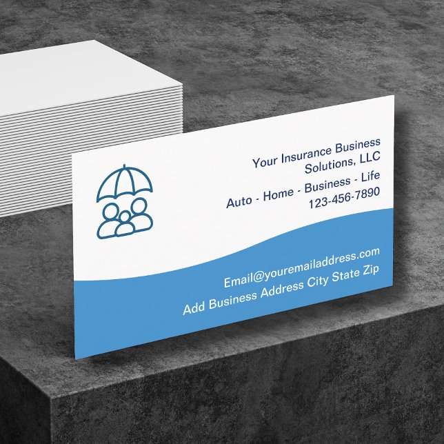 Your Insurance Modern Business Cards (Creator Uploaded)