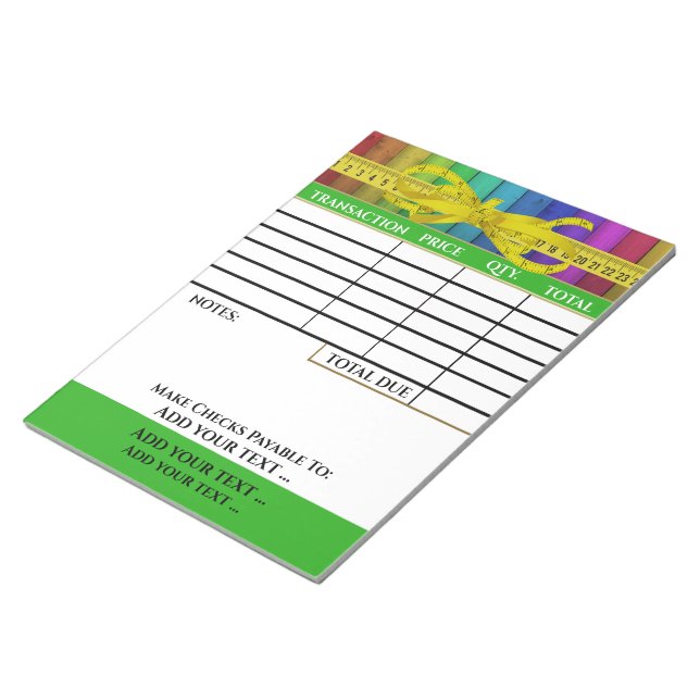 Your Invoice Notepad (Angled)