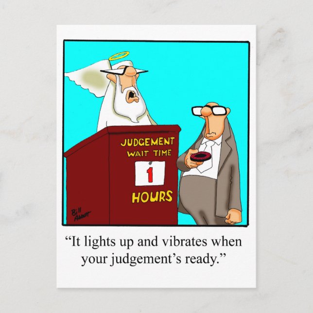 Your Judgement's Ready! Postcard (Front)