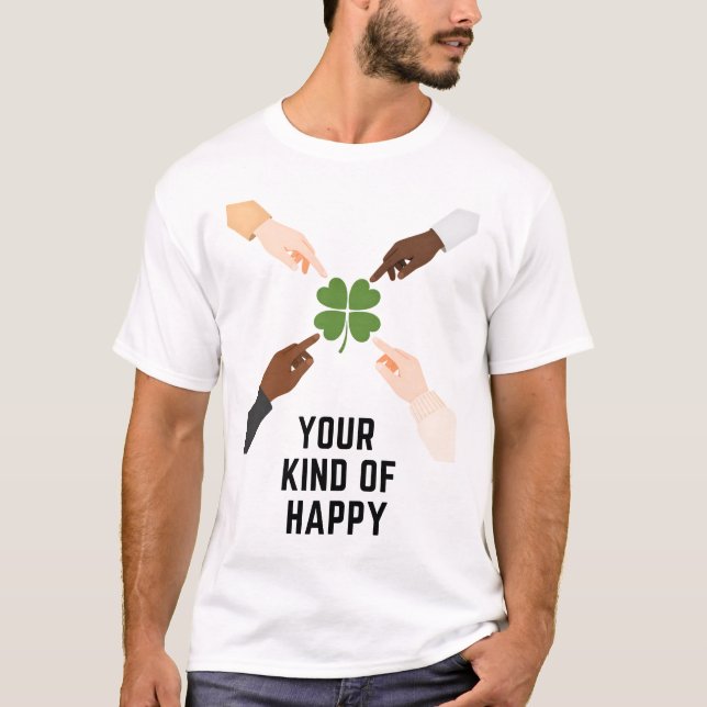 Your Kind Of Happy Minimal Mens T Shirt (Front)