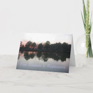 "Your Kindness Is Appreciated" Thank You Card