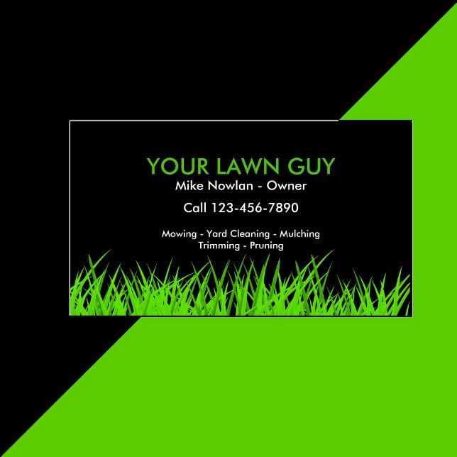 Your Lawn Guy Business Card (Creator Uploaded)