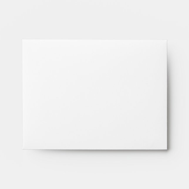 Your Letter. Custom Monogram. Black and White Envelopes (Front)