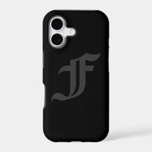 Your Letter Masculine Grey and Black Design