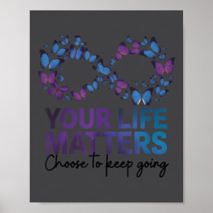 Your Life Choose To Keep On Going Suicide Preventi Poster