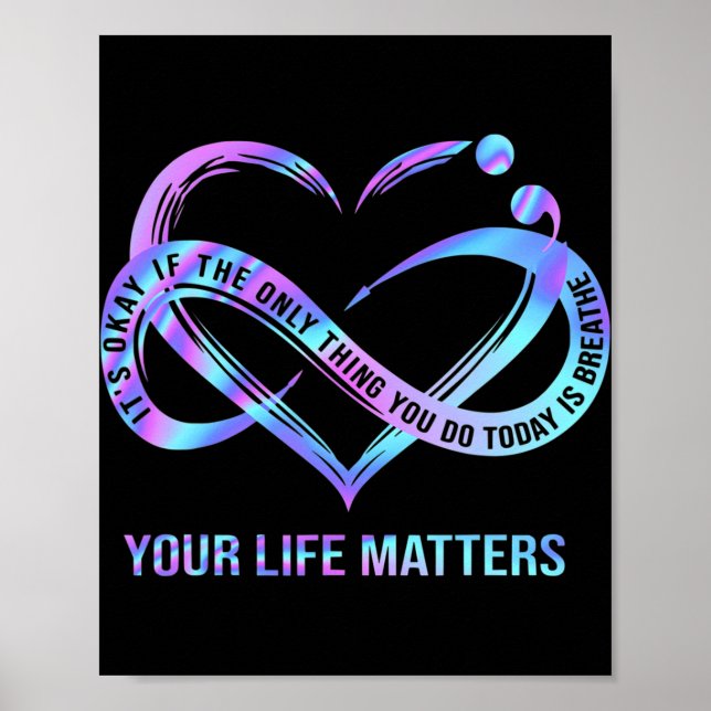 Your Life Matters Suicide Prevention Awareness  Poster (Front)