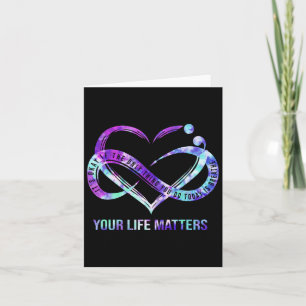 Your Life Problems Semicolon Suicide Prevention Aw Card