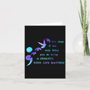Your Life Problems Suicide Prevention Awareness Me Card