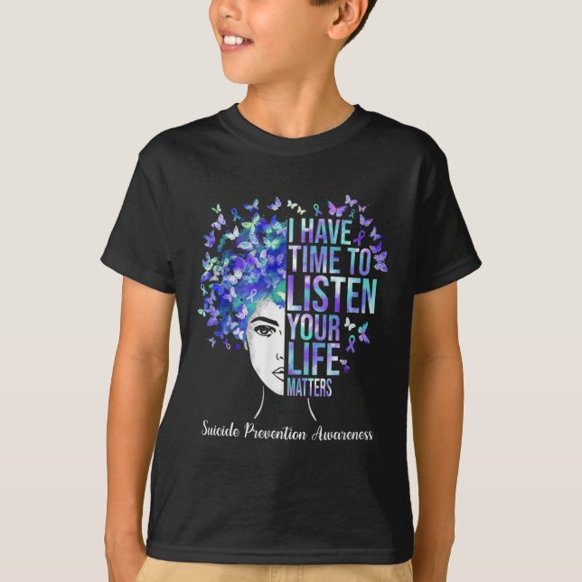 Your Life Problems Suicide Prevention Awareness We T-Shirt (Front)