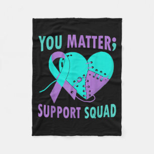 Your Life S Semicolon Suicide Prevention Awareness Fleece Blanket