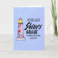 Your Light Shines Bright Lighthouse Thank You