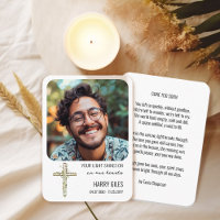 Your Light Shines On Photo Memorial Keepsake Card