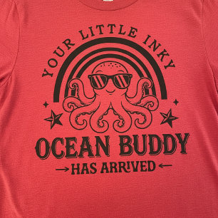 Your Little Inky Ocean Buddy Baby Octopus T-Shirt