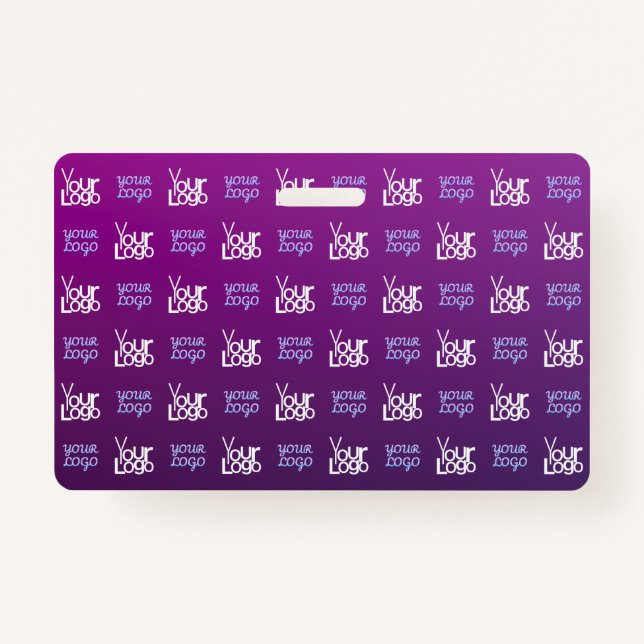 Your Logo | 2 Uploaded Images or Business Logos  ID Badge (Front)