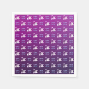 Your Logo 2 Uploaded Images or Business Logos Napkin