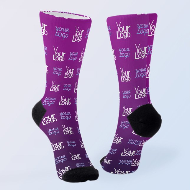 Your Logo | 2 Uploaded Images or Business Logos  Socks (Creator Uploaded)