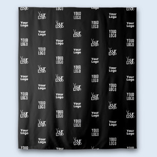 Your Logo 3 Logo Pattern Design Photo Backdrop Tapestry