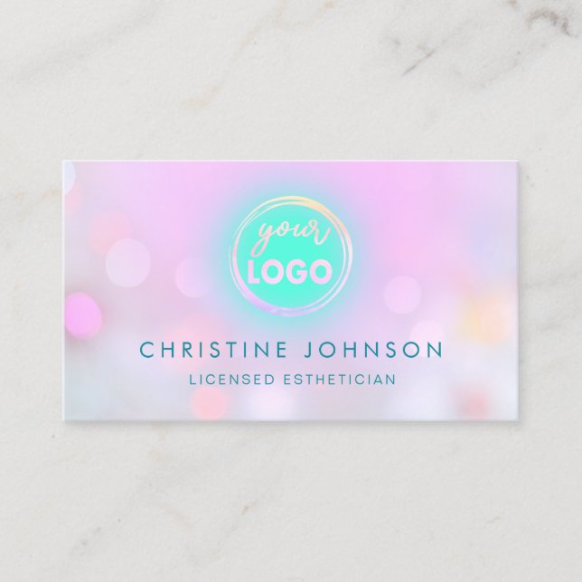 your logo aesthetician salon spa business card (Front)