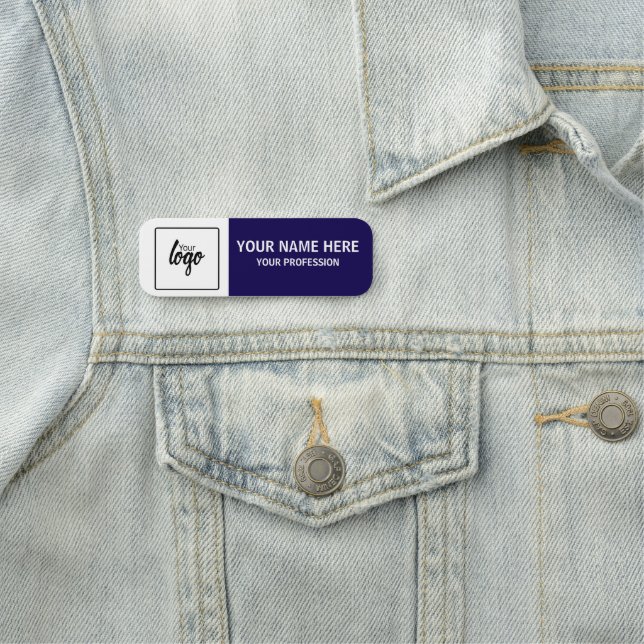 Your Logo and Name Personalised Employee Tag (In Situ)