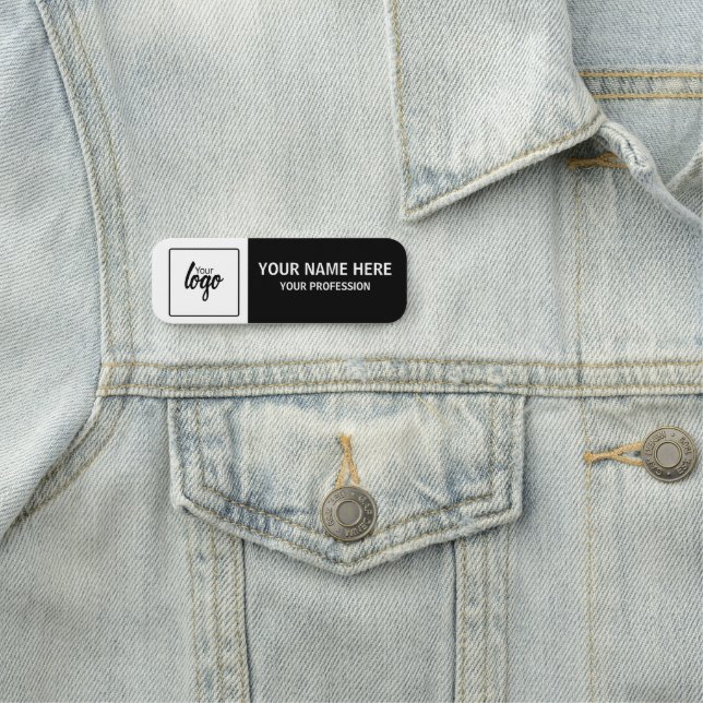 Your Logo and Name Personalized Employee Tag (In Situ)