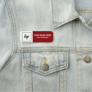 Your Logo and Name Personalized Employee Tag