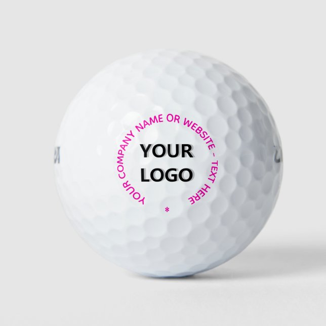 Your Logo and Text Promotional Golf Ball Gift (Front)