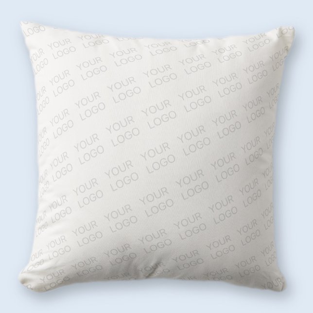 Your Logo Automatically Lightened & Repeating Cushion (Creator Uploaded)