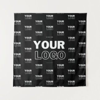 Your Logo & Background Repeating Logo | Black Tapestry