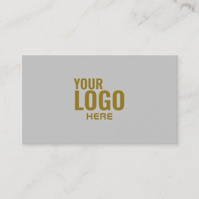 Your Logo Black&white Foil Modern Corporate Business Card (Front)