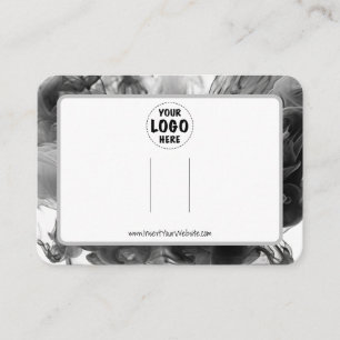 Your Logo Bow Hair Clip Display Card Horizontal