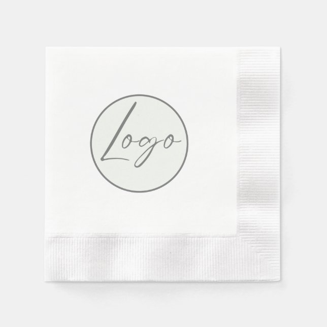 Your Logo Brand Business Company Napkins (Front)