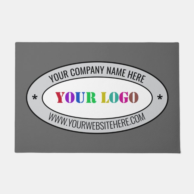 Your Logo Branded Business Office Doormat Example (Front)