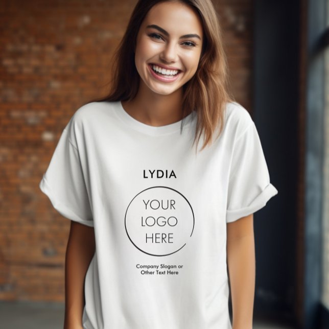 Your Logo Business Branding Promotion with Name T-Shirt (Creator Uploaded)