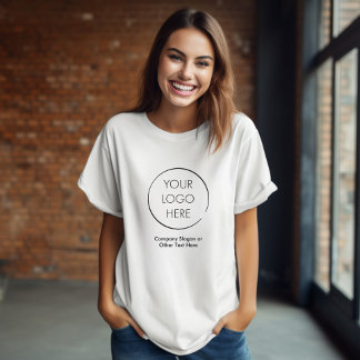 Your Logo Business Branding Promotional Marketing T-Shirt