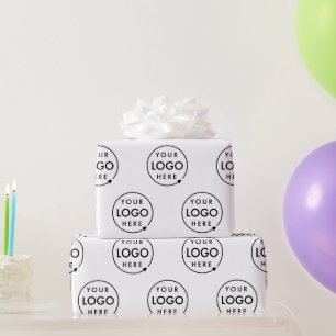 Your Logo Business Corporate Modern Company Wrapping Paper