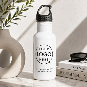 Your Logo Business Corporate Modern Minimalist 532 Ml Water Bottle