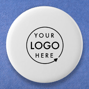 Your Logo   Business Corporate Modern Minimalist 6 Cm Round Badge