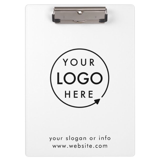 Your Logo | Business Corporate Modern Minimalist Clipboard (Front)